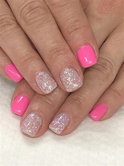 pink gel nail designs